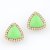 Neon Green Stud Earrings